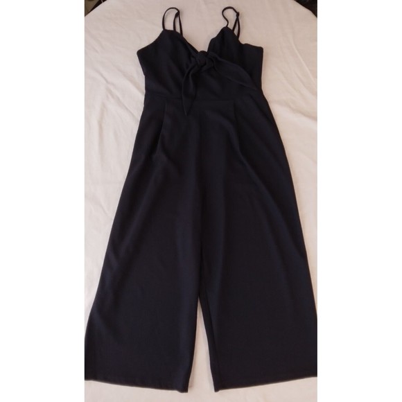 Papillon Wide Leg Jumpsuit Romper Navy Sleeveless New  Womens Size Small - Picture 1 of 12